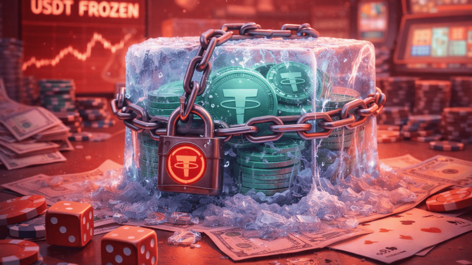 Tether congela US$ 544 milhões e expõe o tamanho da rede global de apostas ilegais em cripto
