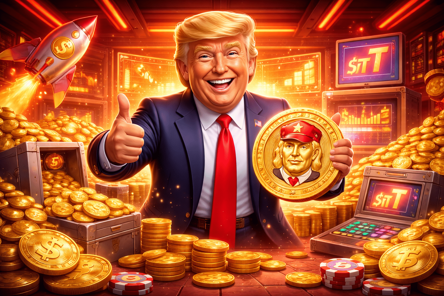 Reviravolta no mundo cripto: memecoin de Trump passa por transformação radical