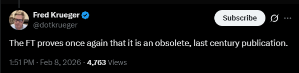 Financial Times decreta ‘Bitcoin a zero’ — e reacende o sinal mais clássico de fundo do mercado