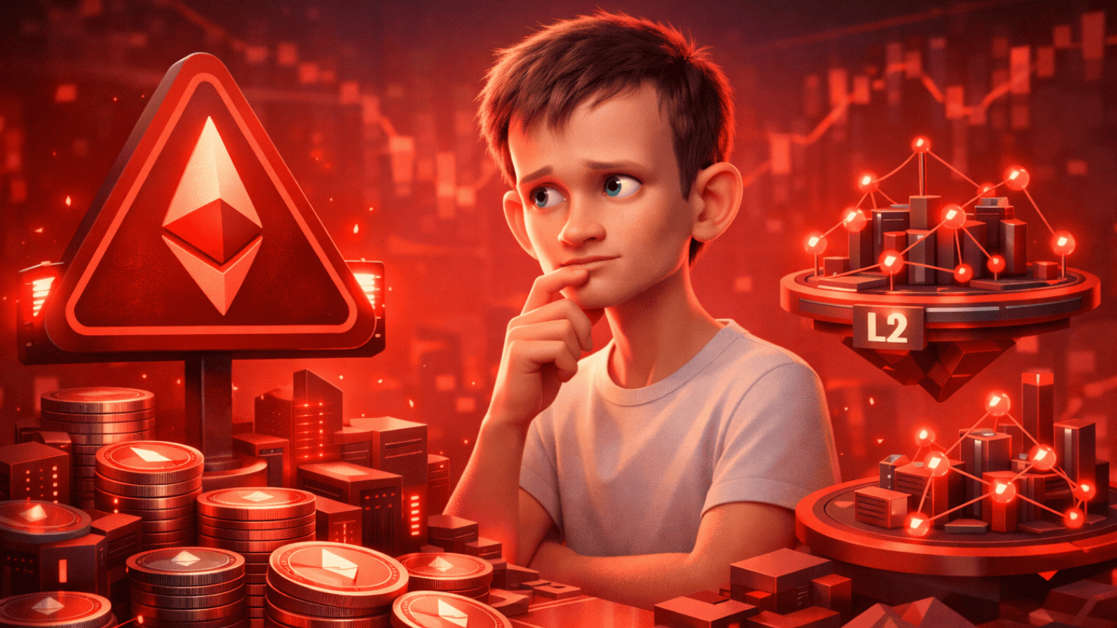 Sinal de alerta no Ethereum: Vitalik movimenta milhões e questiona a estratégia das redes L2