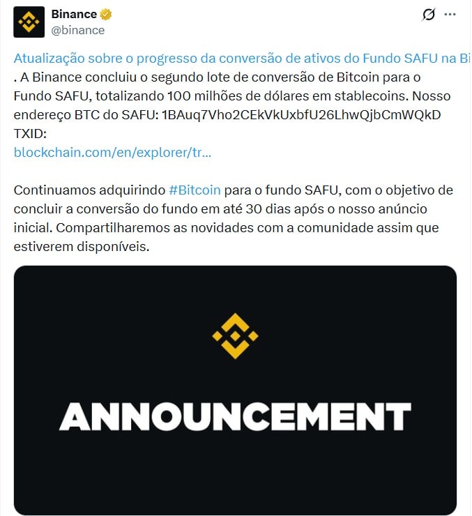 Twitter Binance