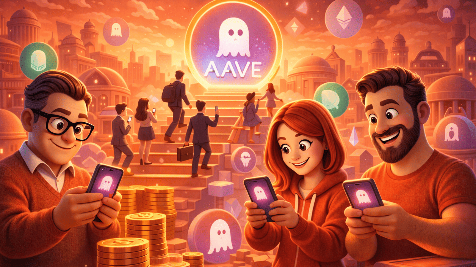 Aave bate recorde histórico de usuários enquanto investidores buscam novas fontes de rendimento na DeFi