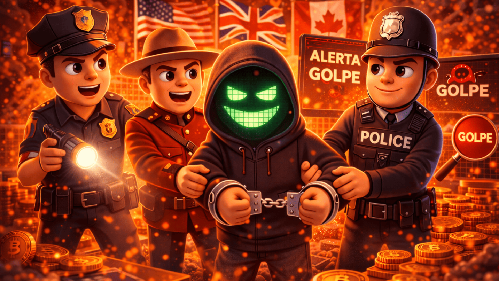 Aliança entre EUA, Reino Unido e Canadá intensifica combate a golpes no mercado de criptomoedas