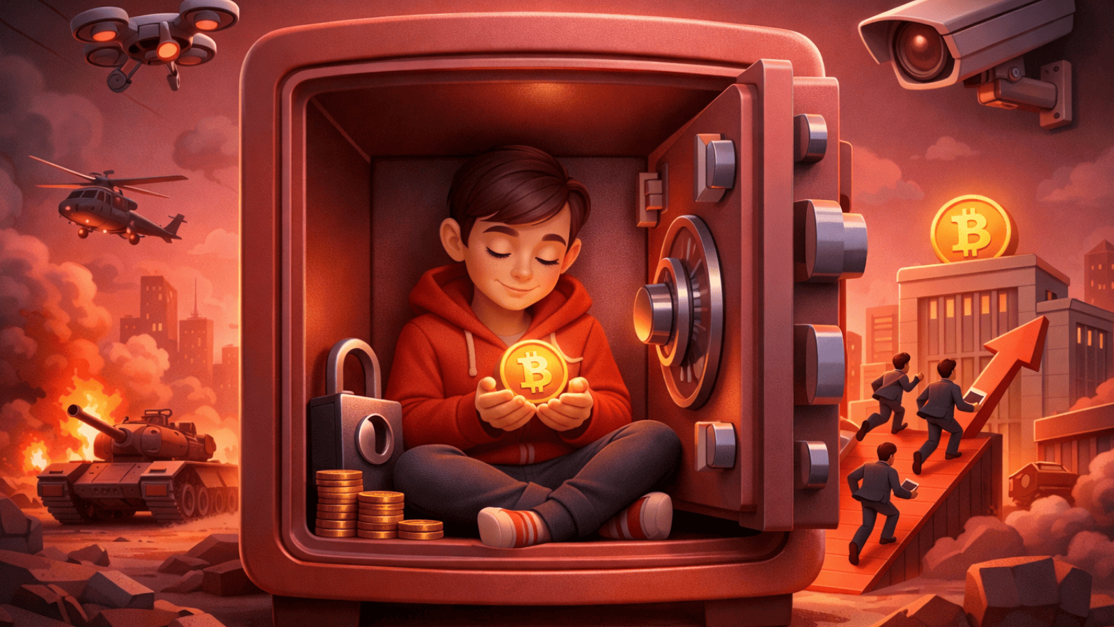 Autocustódia se torna essencial em um mundo instável, sob guerras, vigilância e corrida institucional pelo Bitcoin