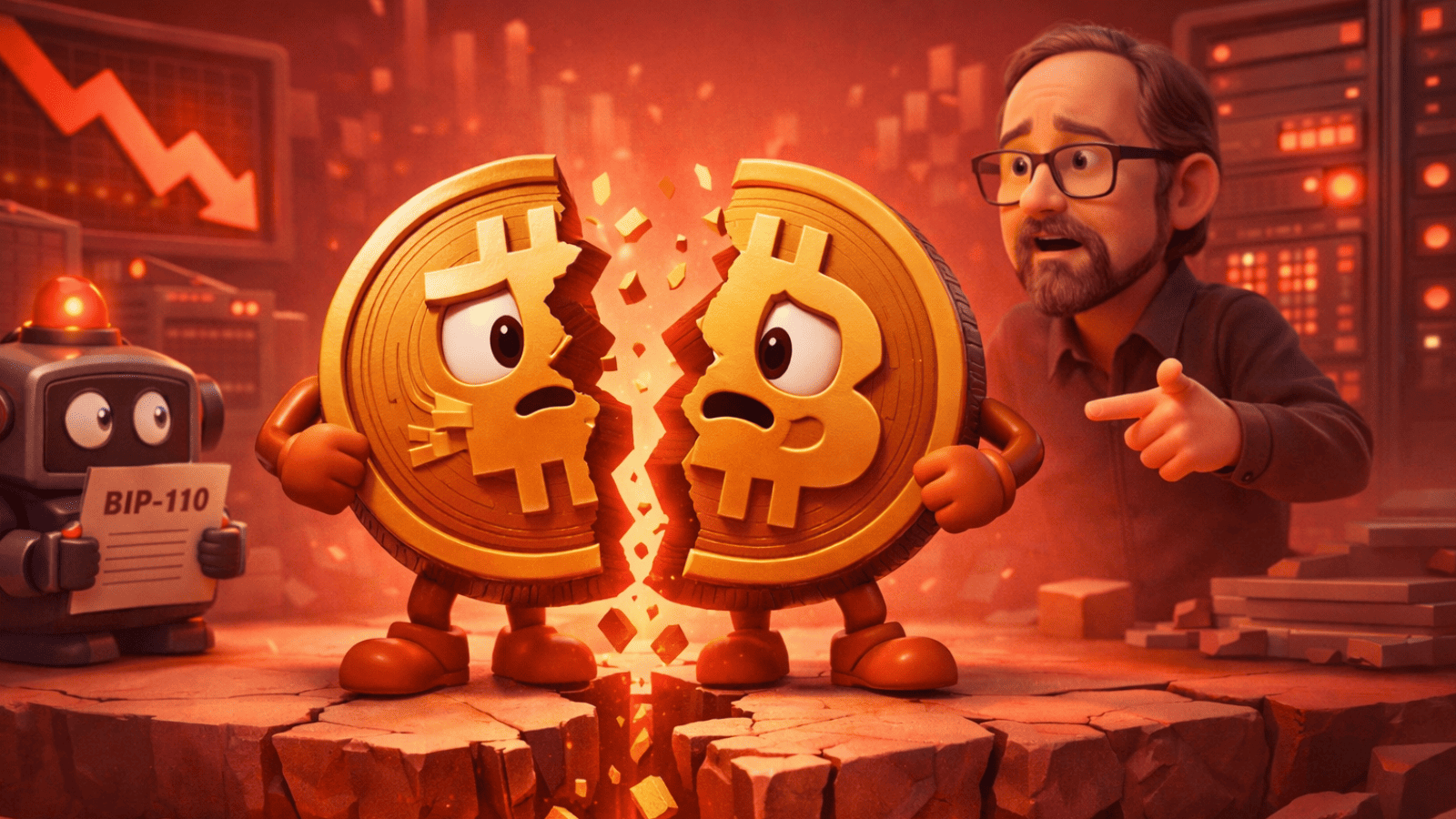 BIP-110 gera divisão no Bitcoin após críticas de Adam Back e alerta sobre “downgrade” da rede