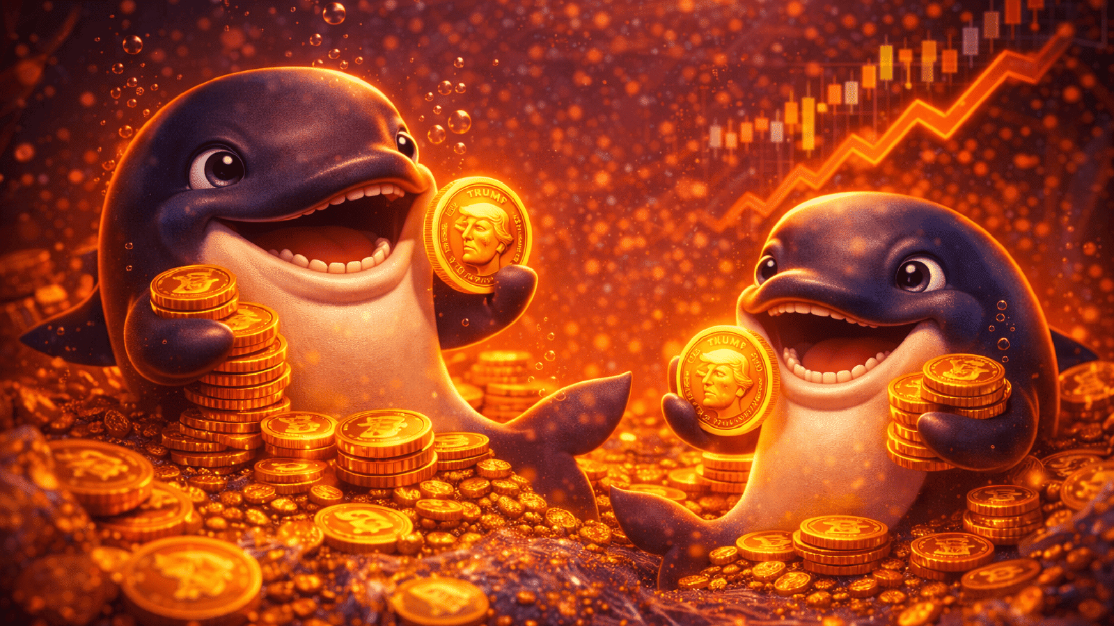 Baleias acumulam milhões de tokens TRUMP em silêncio — O que está por trás disso