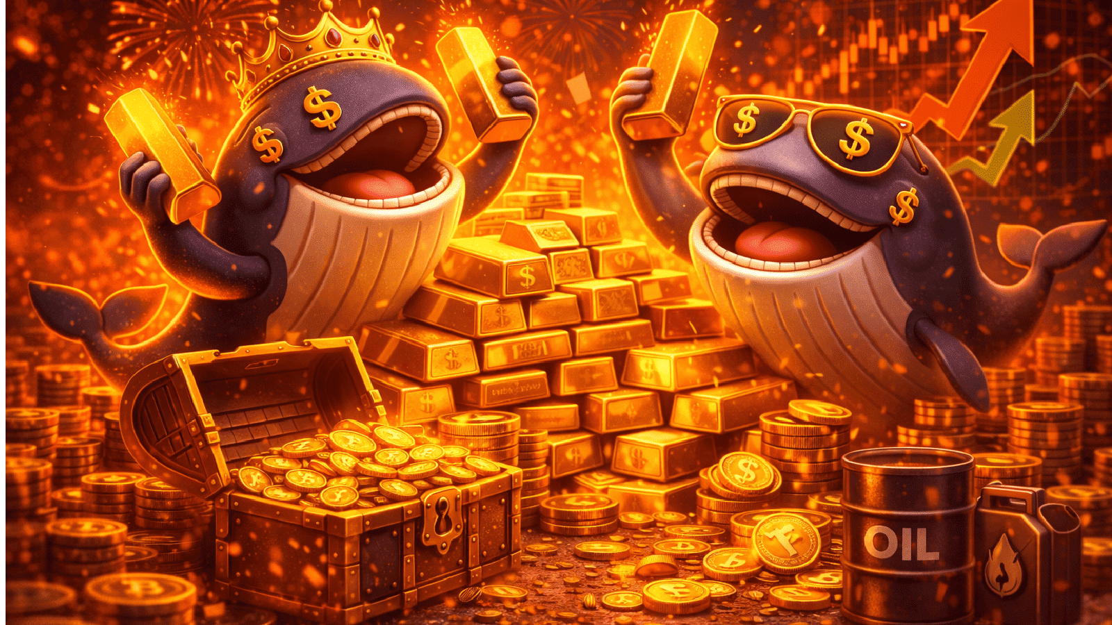 Baleias do ouro lucram US$ 40 milhões com preço acima de US$ 5.000 — mercado está perto do topo