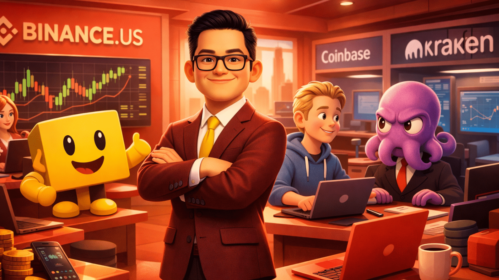 Binance.US nomeia novo CEO e prepara ofensiva para competir com Coinbase e Kraken