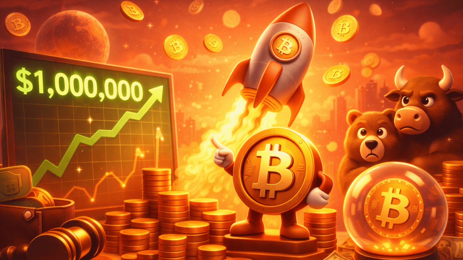 Bitcoin a US$ 1 milhão? Gestora explica o cenário que pode levar a criptomoeda a esse preço