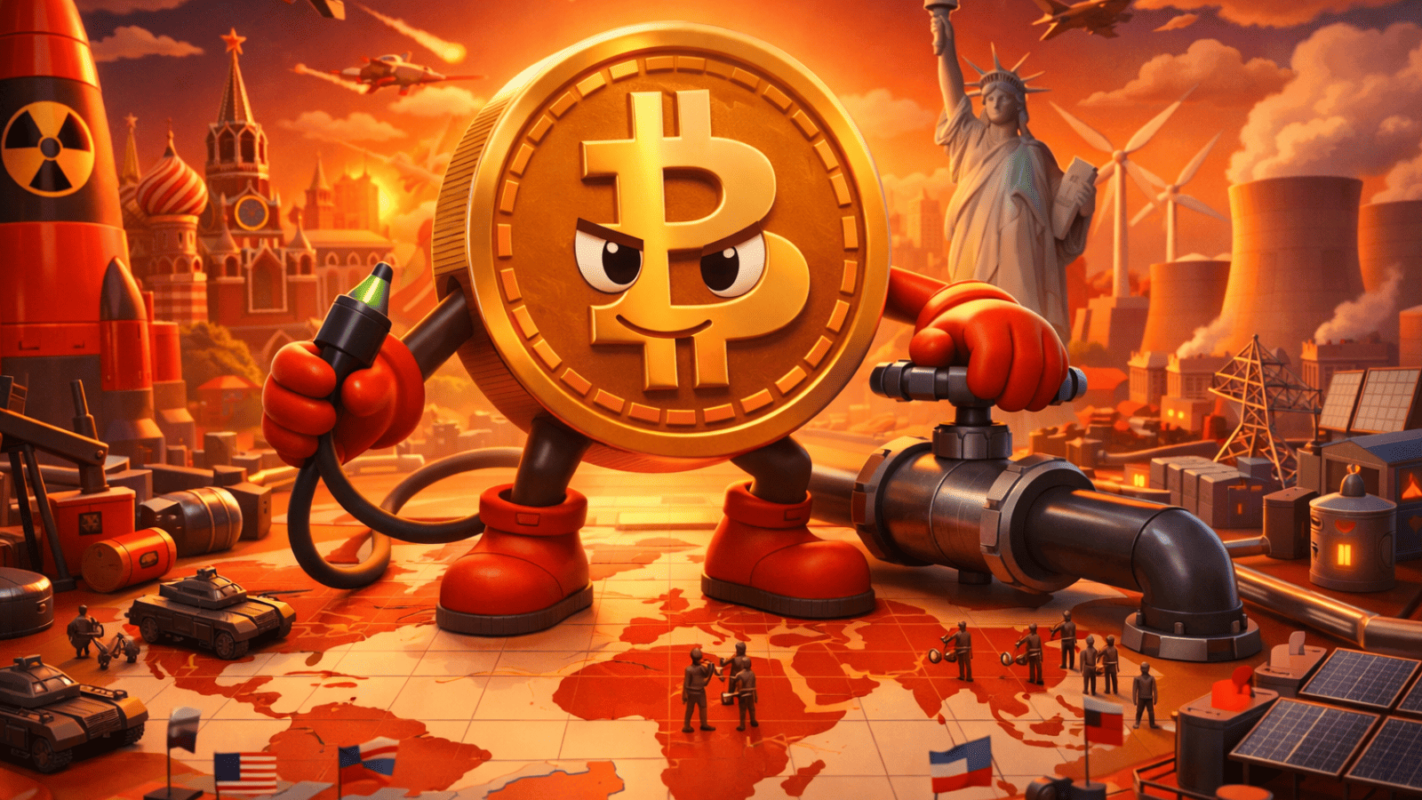 Bitcoin entra na guerra global por energia e vira peça estratégica entre países