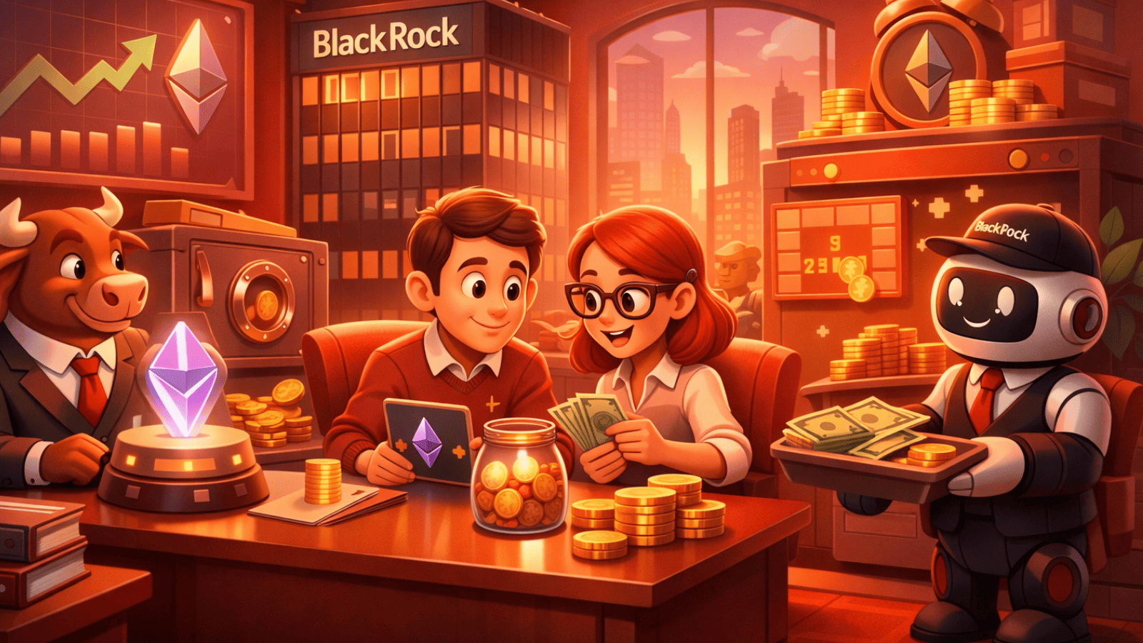 BlackRock lança ETF de Ethereum com staking e renda mensal para investidores