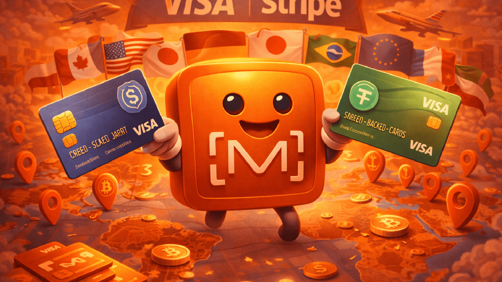 Bridge, apoiada por Visa e Stripe, anuncia expansão de cartões de stablecoin para mais de 100 países