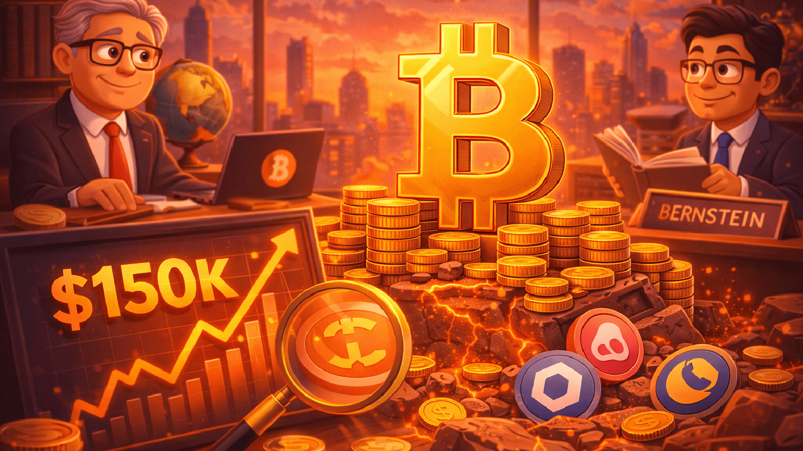 Com US$ 880 bilhões em ativos, Bernstein crava Bitcoin a US$ 150 mil está no radar