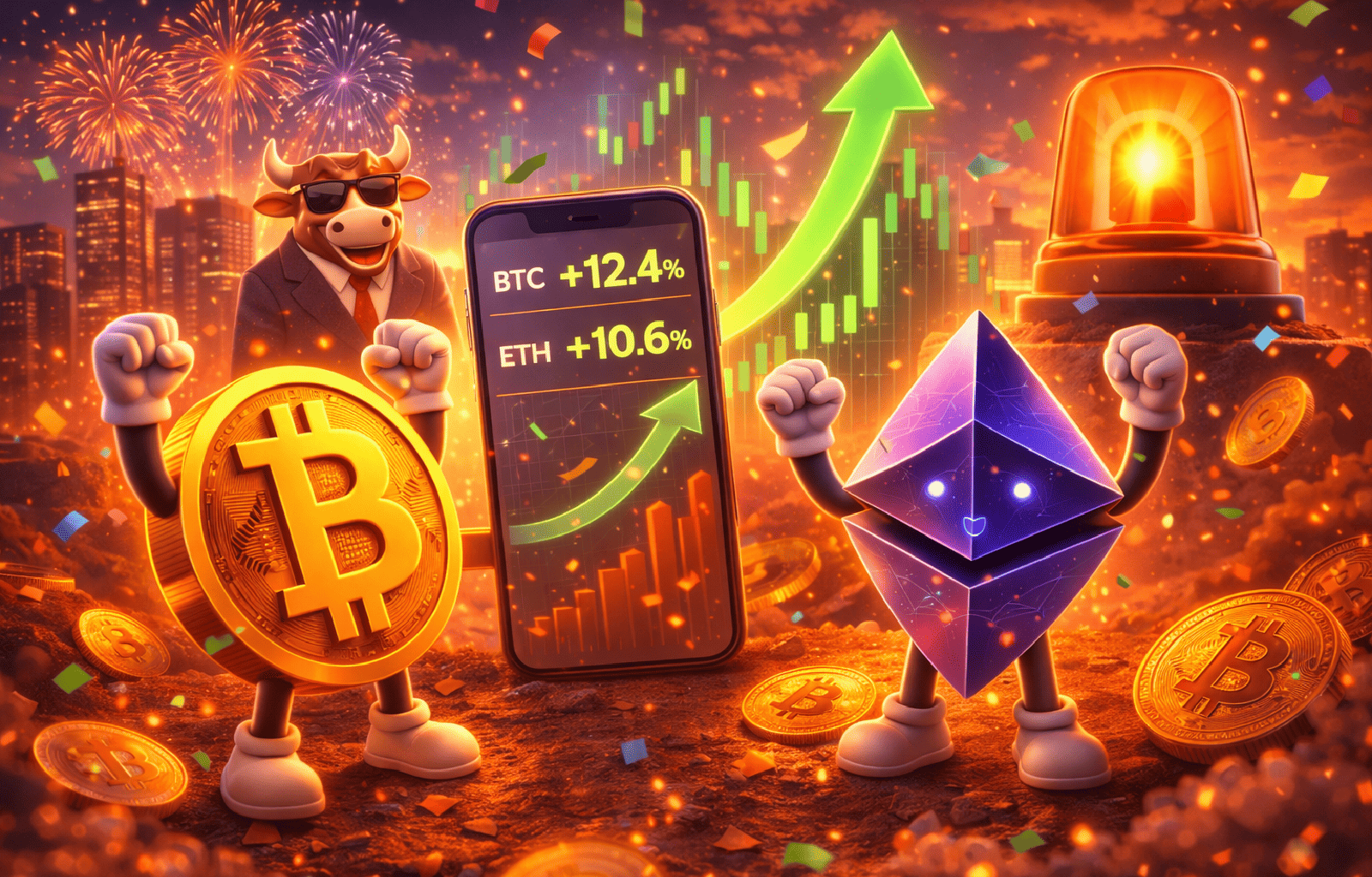 Criptomoedas disparam mais de 10% e acendem alerta para oportunidades no fim de semana