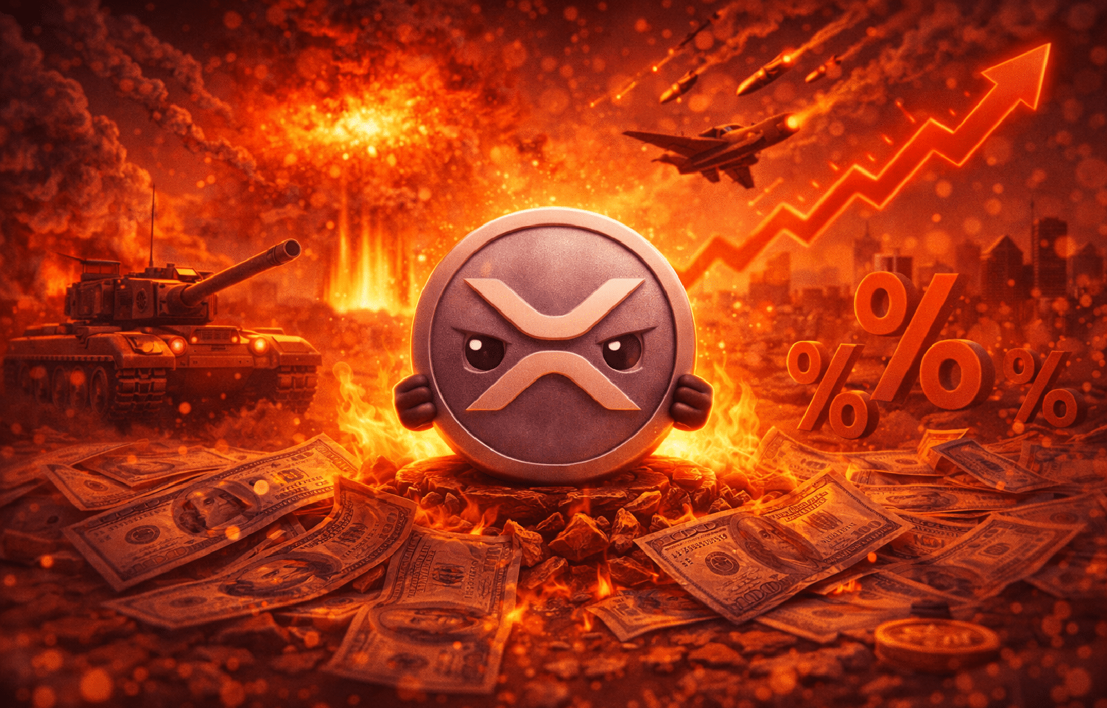 Crise global à vista Conflitos, taxas de juros e o “fundo” do XRP em colisão