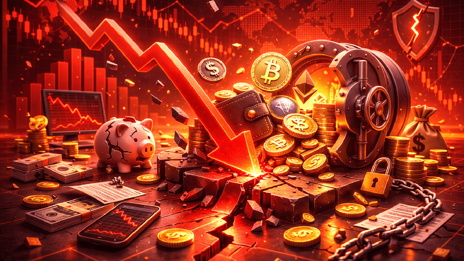 Depósitos em empréstimos cripto despencam 35% após pico histórico