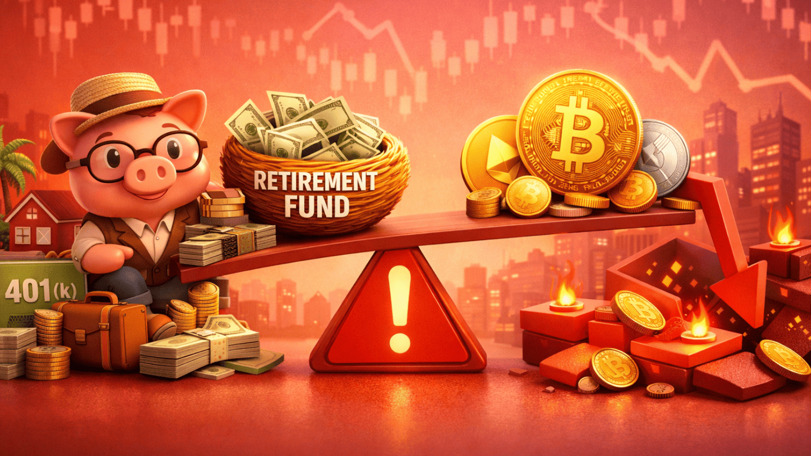 Dinheiro de aposentadoria pode salvar o mercado cripto? Nova regra nos EUA acende alerta