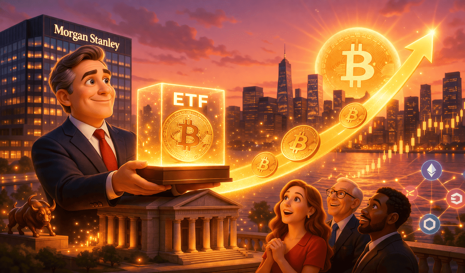 ETF de Bitcoin da Morgan Stanley pode virar o jogo no mercado de criptomoeda