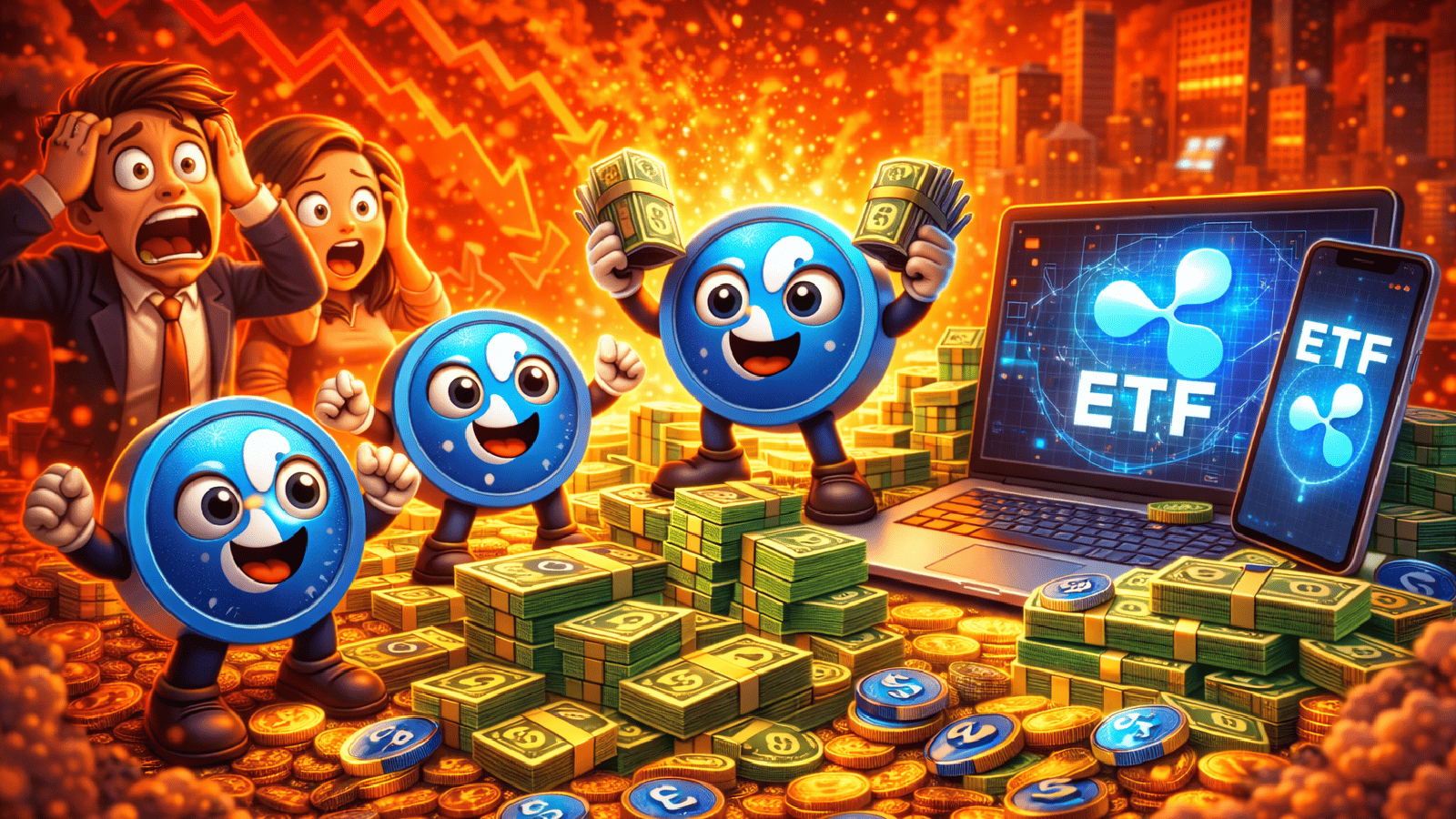 Enquanto o varejo entra em pânico, ETFs da Ripple atraem US$ 1,25 bilhão