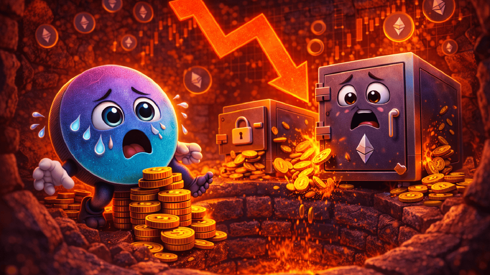 Falha no preço da Aave provoca liquidações raras de US$ 27 milhões no DeFi