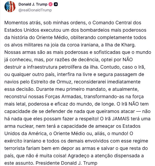 Truth social Donald Trump