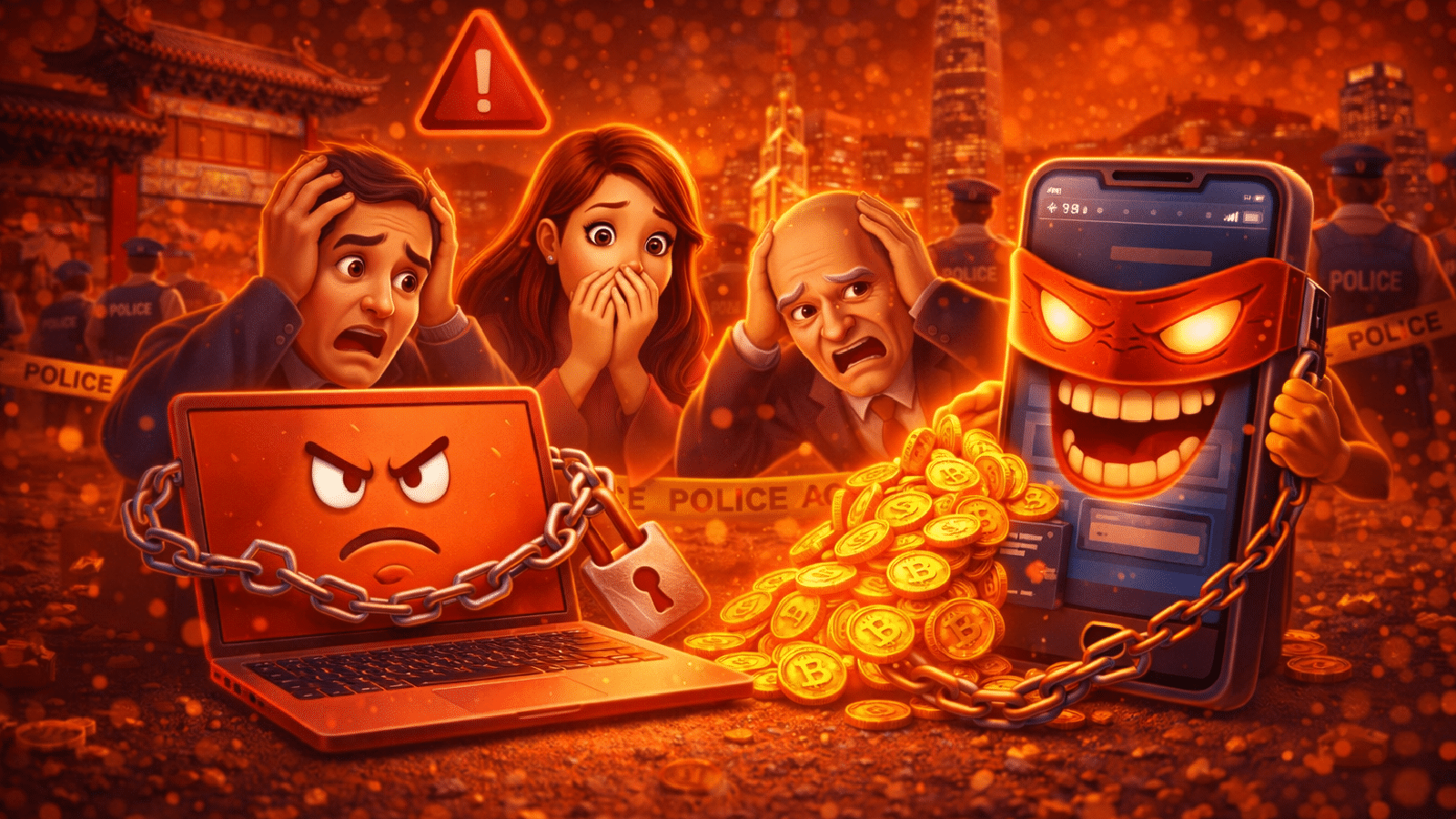 Golpe cripto em Hong Kong Vítimas perdem US$ 4,7 milhões em fraudes digitais