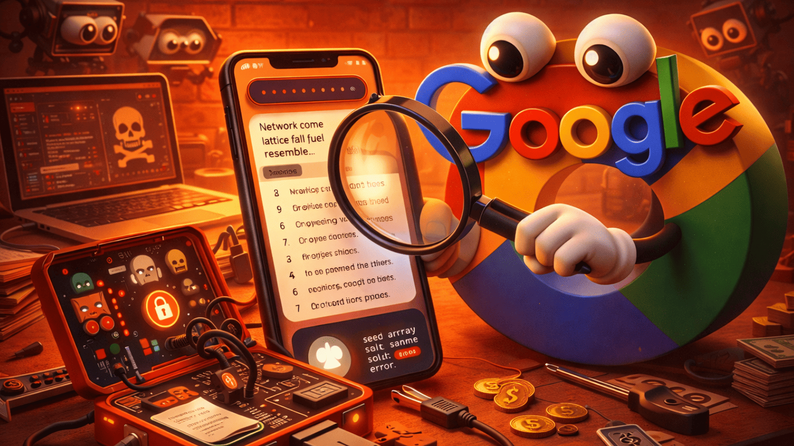 Google descobre kit de ataque que rouba seed phrases de iPhones em golpes de criptomoedas