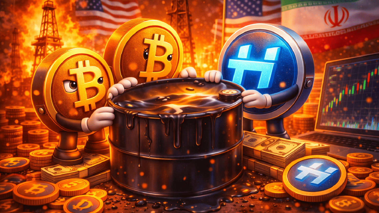 Investidores de cripto migram para Hyperliquid e apostam no petróleo em meio à tensão com o Irã