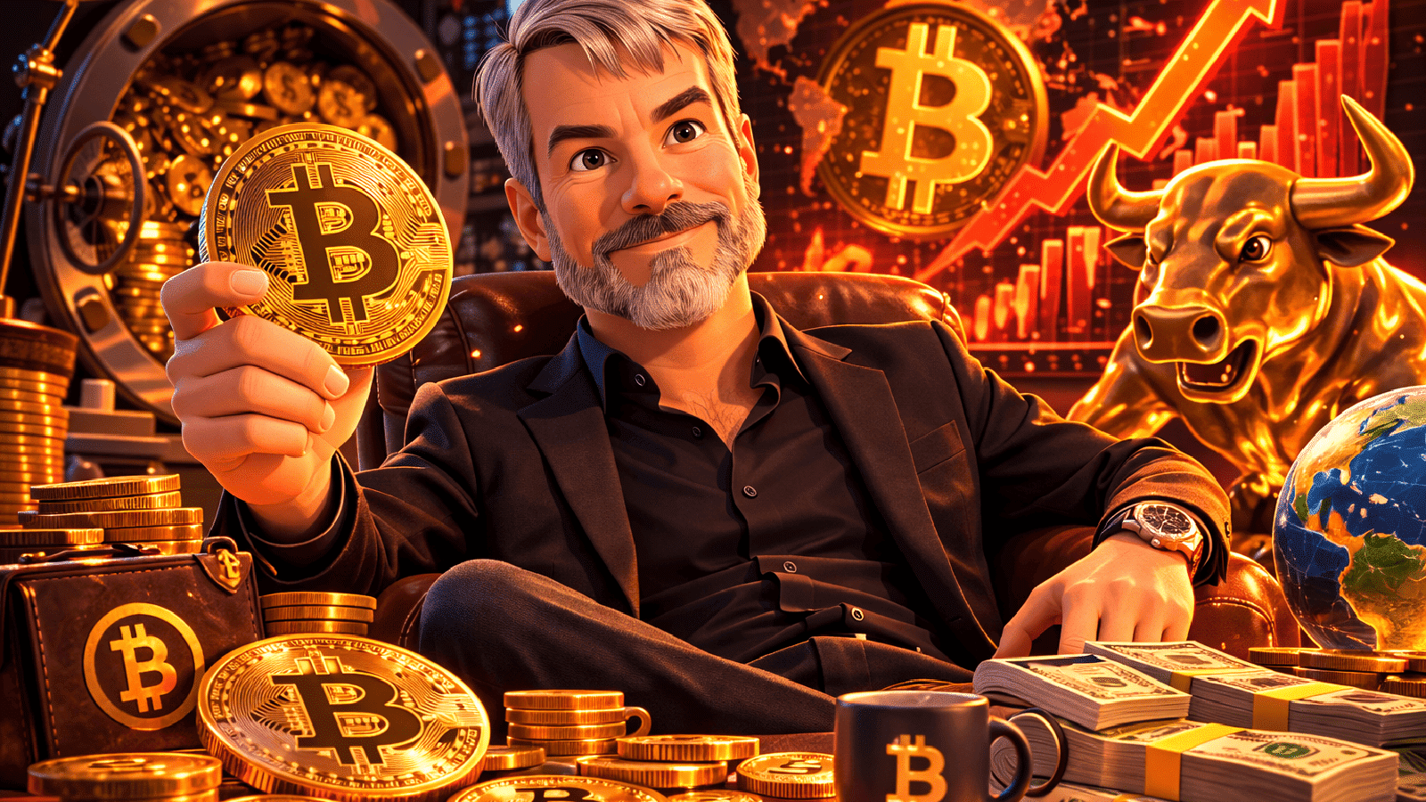 Michael Saylor reforça aposta no Bitcoin e já acumula US$ 53 bilhões em BTC