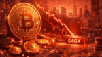 Nova queda à vista Bitcoin pode atingir US$ 46 mil