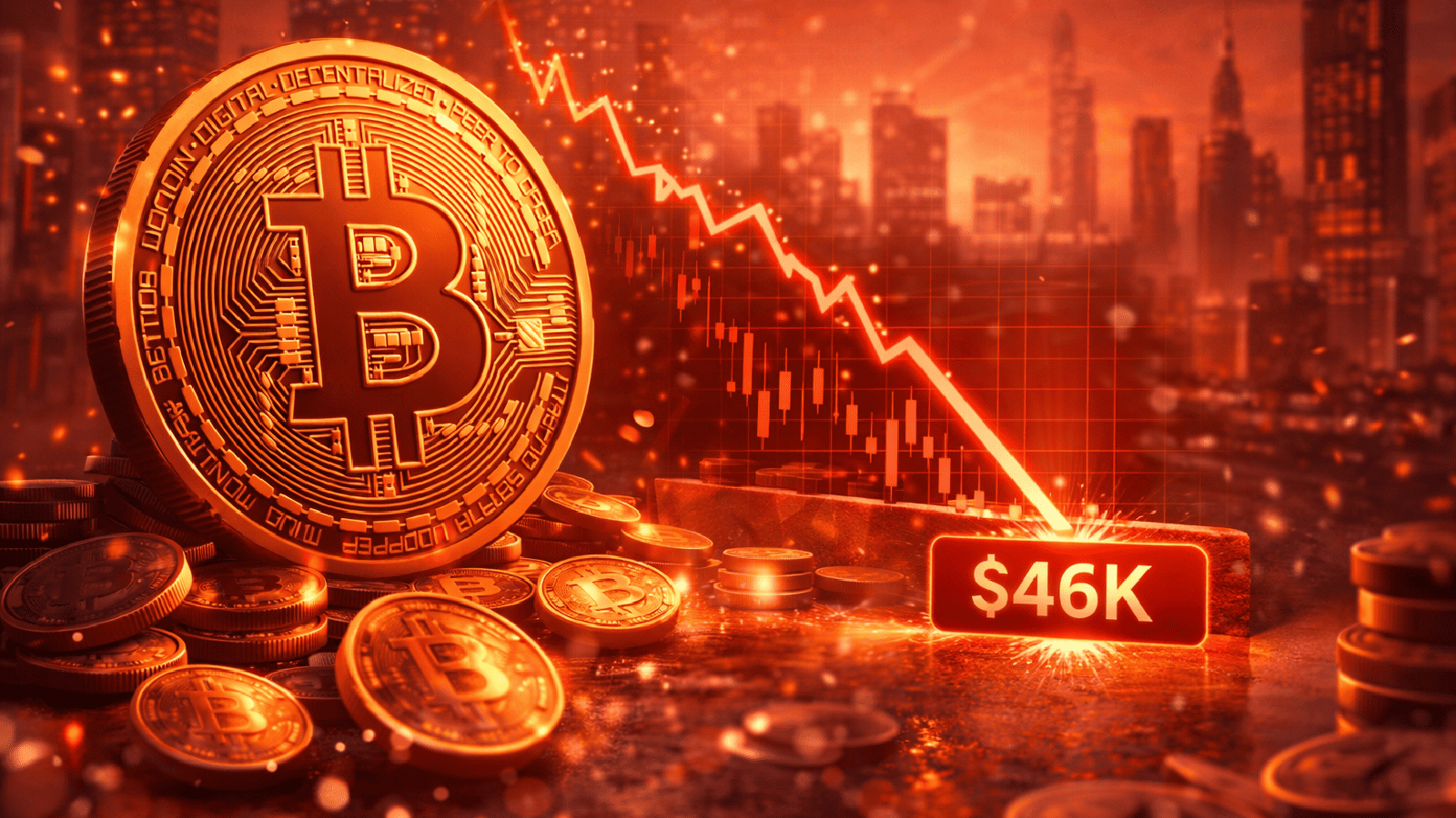 Nova queda à vista Bitcoin pode atingir US$ 46 mil