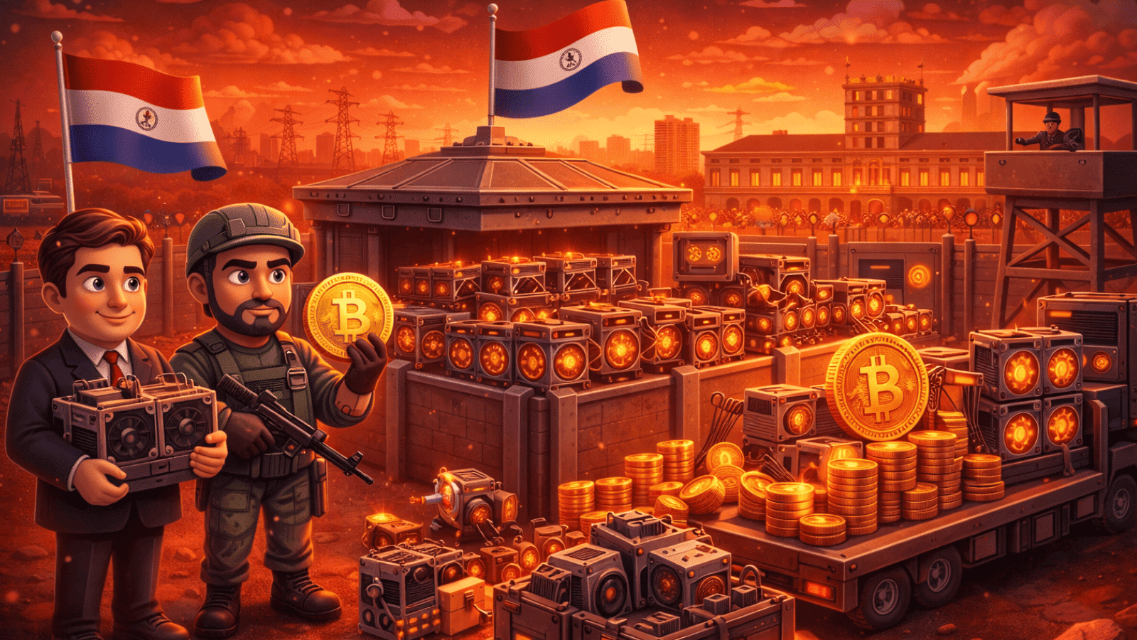 Paraguai quer transformar máquinas de mineração ilegais em reserva estratégica de Bitcoin