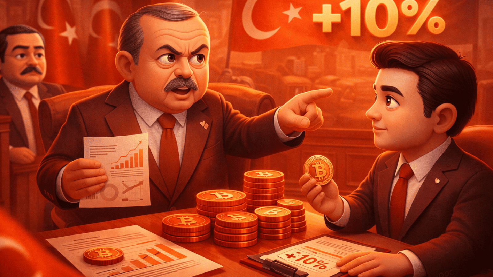 Partido governista da Turquia quer taxar lucros com criptomoedas em 10%