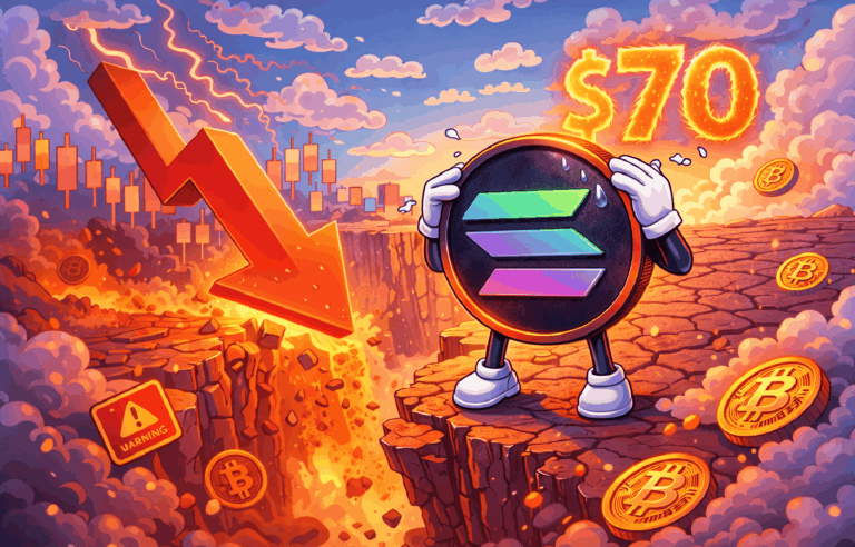 Preço da Solana ameaça cair para a faixa dos US$ 70