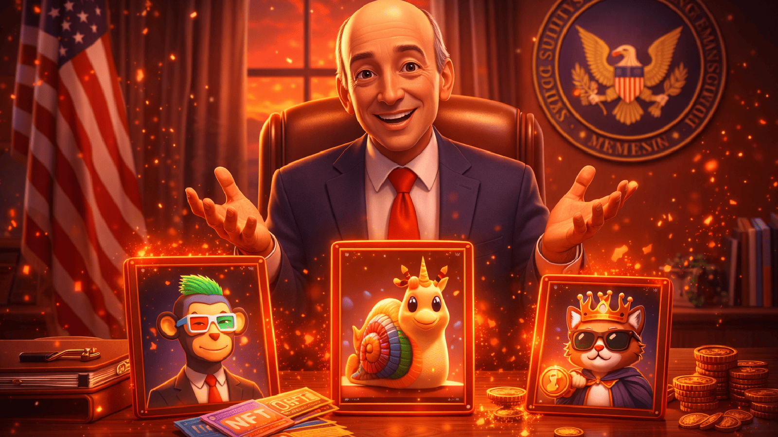 Presidente da SEC revela por que NFTs não são considerados valores mobiliários