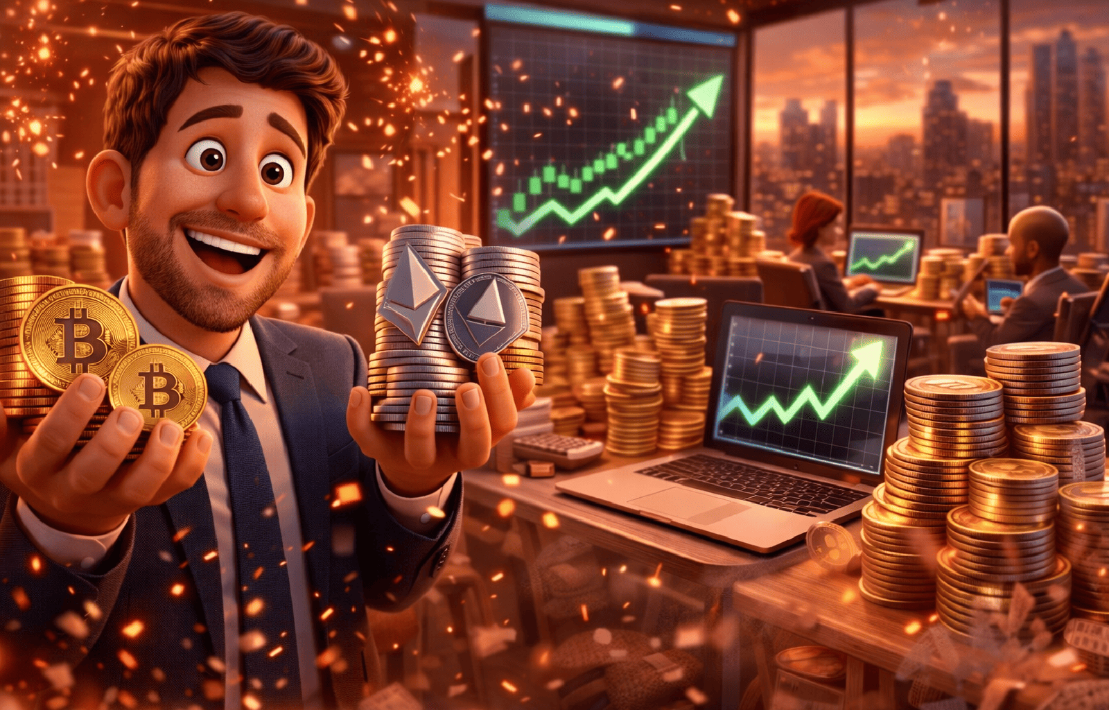 Recuperação no mercado Tesourarias de ativos digitais disparam após plano de US$ 42 bilhões da Strategy