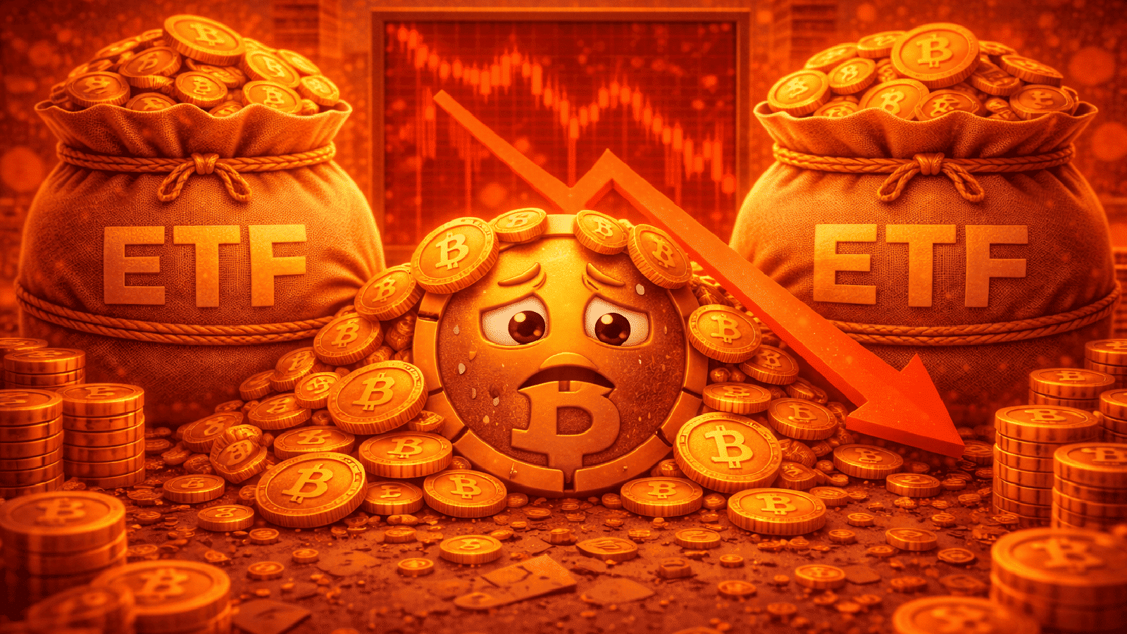 Saída de US$ 228 milhões dos ETFs à vista pressiona recuperação do Bitcoin