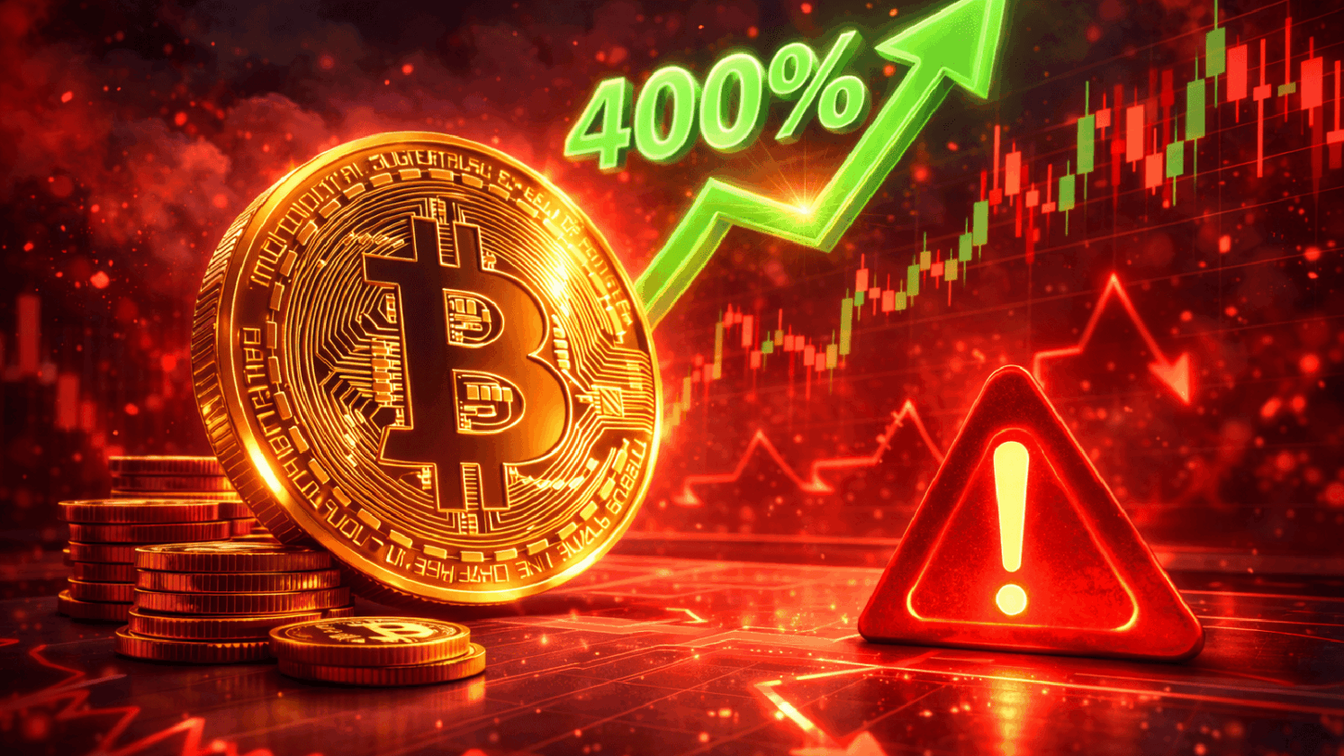 Sinal histórico de 400% reaparece no Bitcoin, porém há um alerta crucial