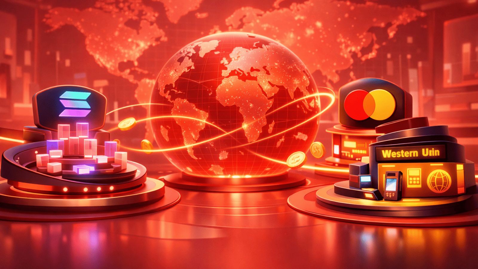 Solana fecha com Mastercard e Western Union para acelerar tokenização e pagamentos globais