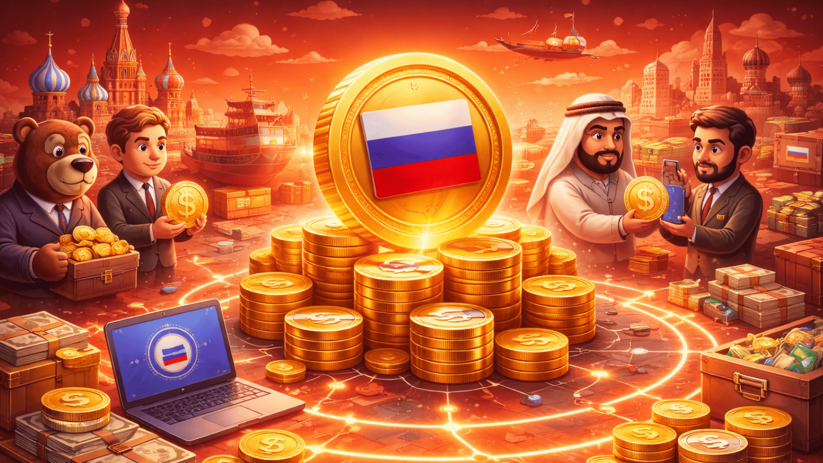 Stablecoin russa movimenta US$ 93 bilhões e ajuda países sancionados a driblar bloqueios globais