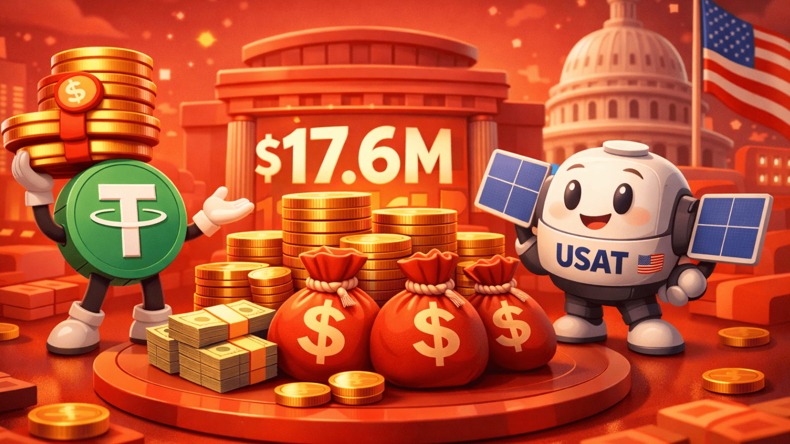 Tether revela USAT com US$ 17,6 milhões em reservas e reforça aposta no mercado regulado dos EUA