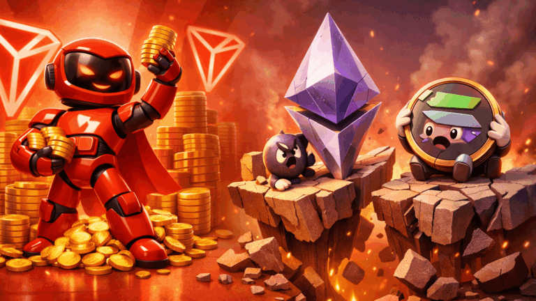 Tron lucra US$ 624 milhões e expõe fragilidade financeira de Ethereum e Solana