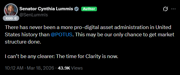 Senado dos EUA se aproxima de votação de projeto que redefine o mercado de criptoativos