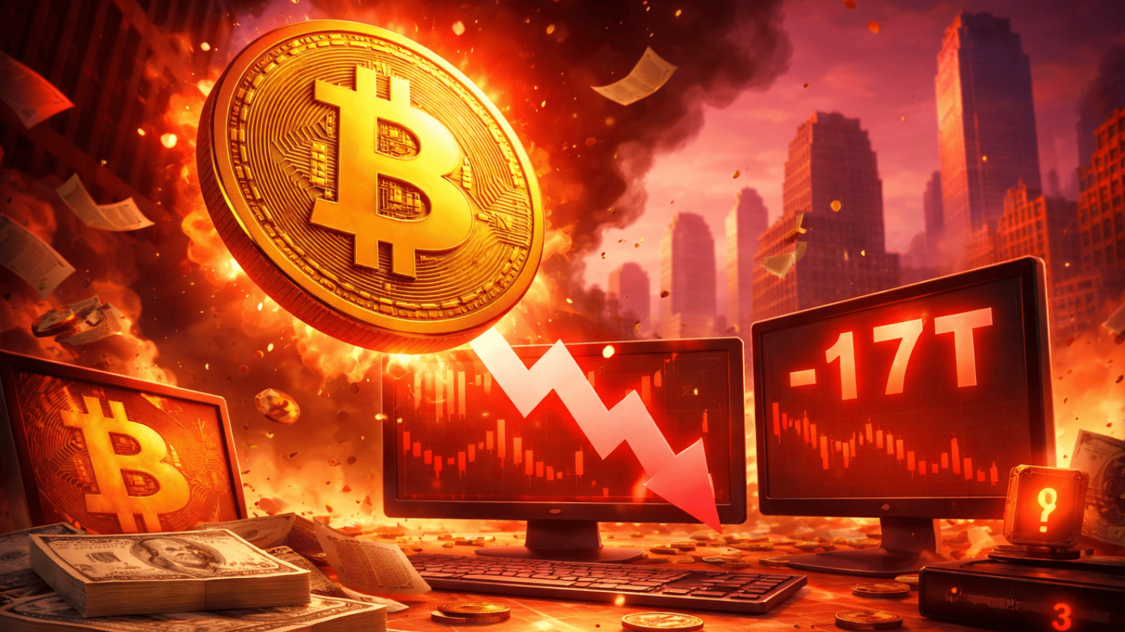 US$ 17 tri somem e empresas ligadas ao Bitcoin entram em queda livre