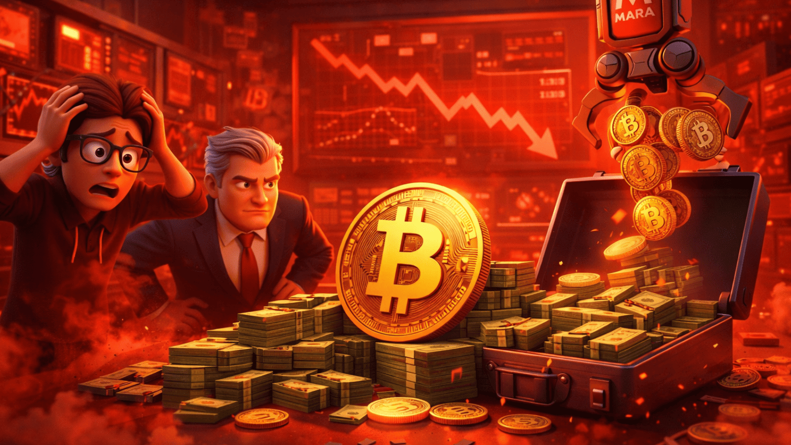 Venda bilionária de Bitcoin pela MARA acende alerta: estratégia ou sinal de fraqueza?