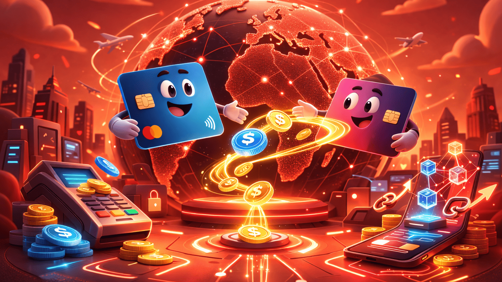 Visa e Stripe ampliam cartões com stablecoins para 100 países e testam liquidação onchain