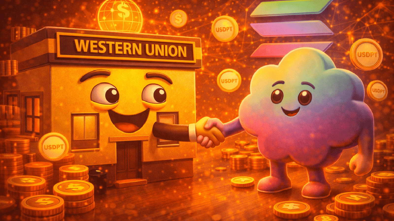 Western Union fecha parceria com Crossmint para integrar stablecoin USDPT na Solana