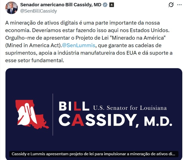 Twitter Senador americano Bill Cassidy, MD
