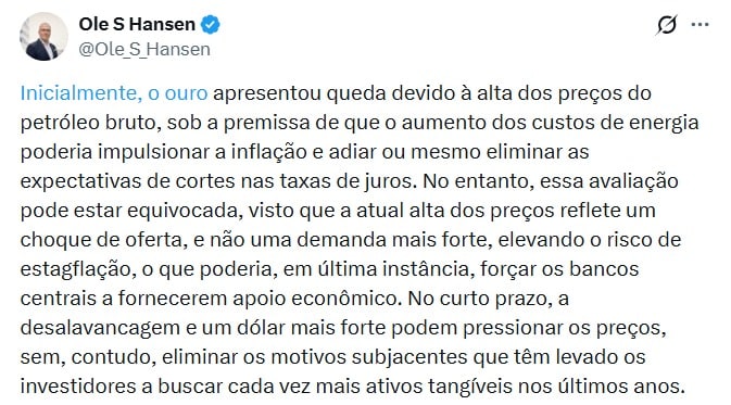 Twitter Ole S Hansen