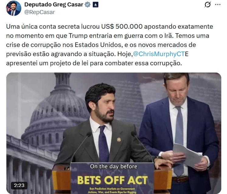 Twitter Deputado Greg Casar